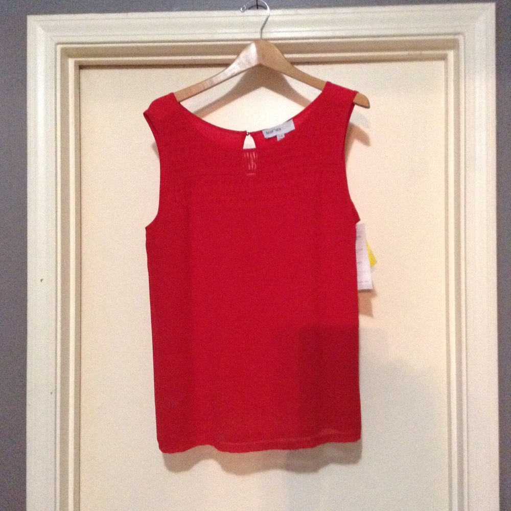 Red tank top